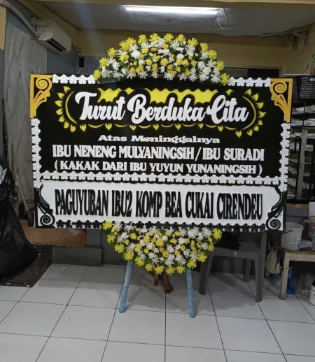 Papan Bunga Duka Margonda